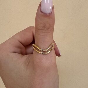 10K Real Yellow Gold Thumb ring size 7